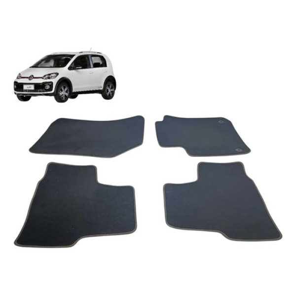 Kit Tapetes Interno Vw Up Tsi 2014 2015 2016 2017 2018 2021 Preto