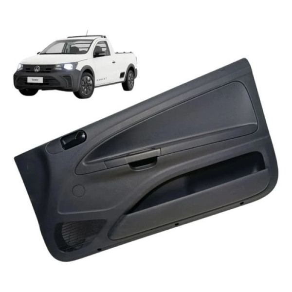 Forro Porta Vw Saveiro G5 G6 G7 G8 2023 Dianteira Direita Cinza-escuro