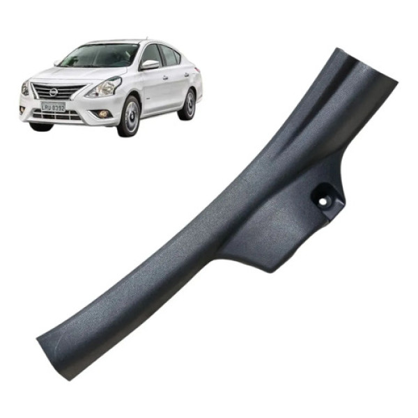 Soleira Interna Nissan Versa 2013 / 2016 Traseira Direita Cinza-escuro