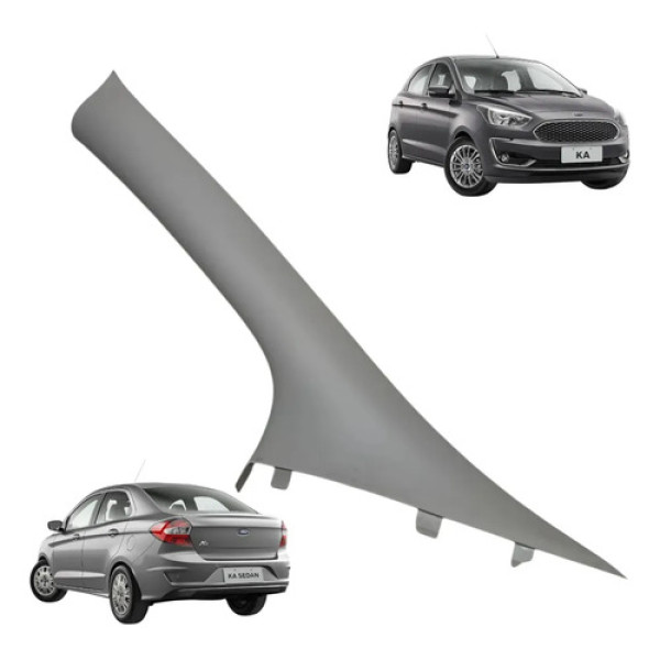 Moldura Coluna Interna Para-brisa Ford Ka 2015/2020 Esquerda Cinza