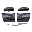 Kit Forro Porta Acabamento Painel Cinza Onix Premier 20/23