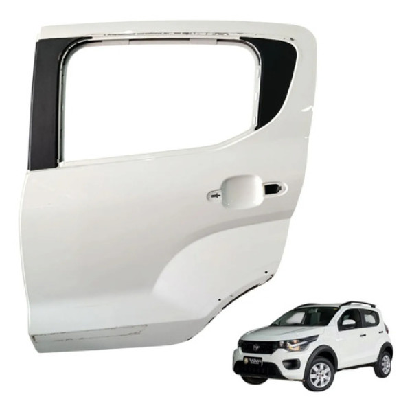 Porta Traseira Esquerda Fiat Mobi 1.0 2017 2018 2019 2020 Traseira Esquerdo