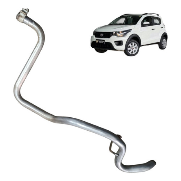 Cano Ponteira Escapamento Fiat Mobi 2017 018 2019 2020 Prata