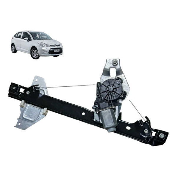 Máquina Vidro Citroën C3 2012 2013 2018 Traseira Esquerda
