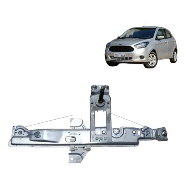 Máquina Vidro Manual Ford Ka 2015 2021 Traseira Esquerda