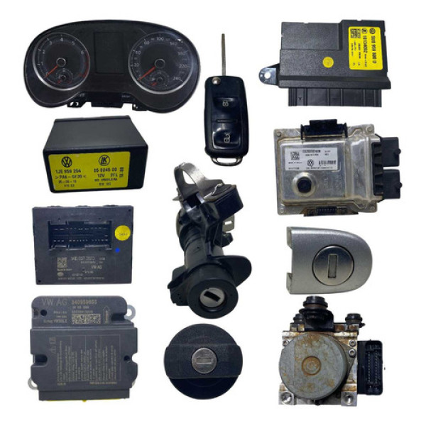 Kit Code Chave Modulo Injeçao Vw Saveiro Tl 1.6 8v Flex 2017