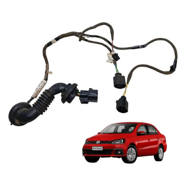 Chicote Porta Vw Gol Voyage 2010 2011 2017 Traseira Esquerda