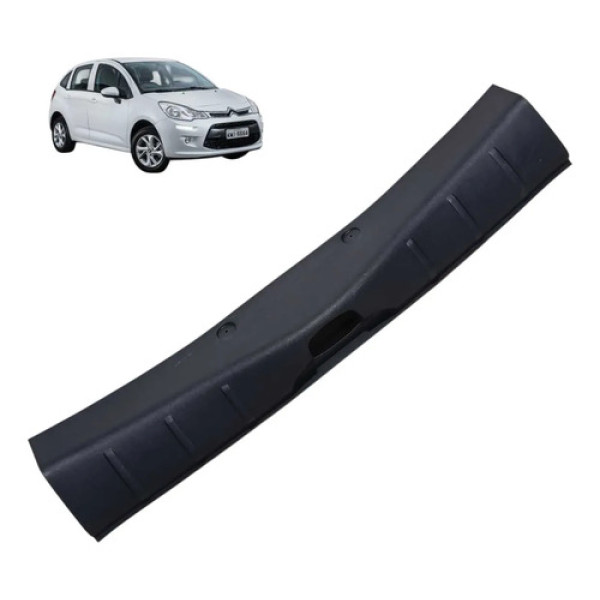 Acabamento Soleira Porta Malas Citroën C3 2013 2014 2020 Preto