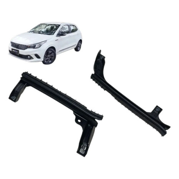 Par Guia Vidro Fiat Argo Cronos 2018 2019 2020 2021 / 2025 Preto