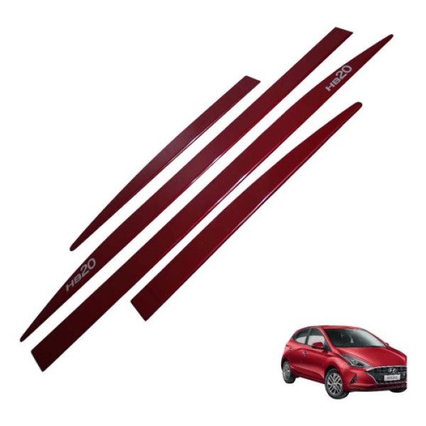 Kit Jogo Friso Lateral Portas Hyundai Hb20 2021 Preto