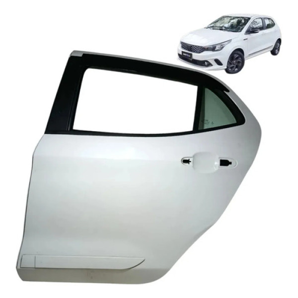 Porta Traseira Fiat Argo 2017 2018 2019 2020 / 2024 Esquerda Traseira Esquerda Branco