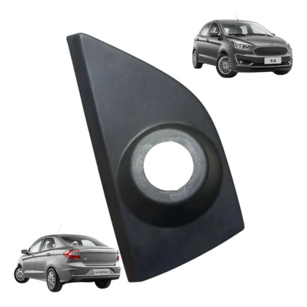 Moldura Interna Retrovisor Ford Ka 2015 2016/ 2021 Esquerda Cinza-escuro