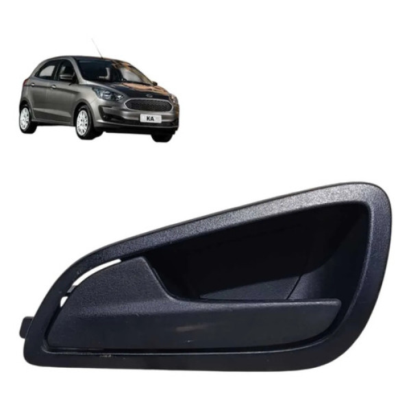 Maçaneta Interna Ford Ka 2015 2016 2019 Dianteira Esquerda Preto Dianteira