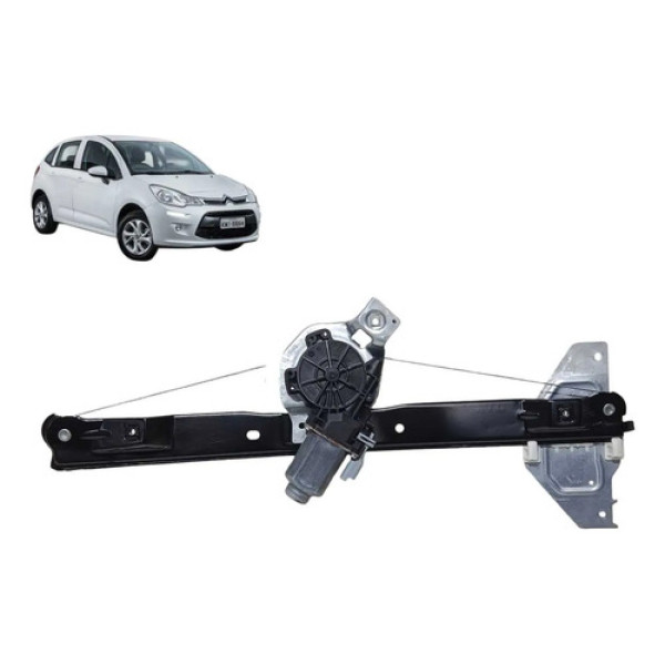 Máquina Vidro Citroën C3 2012 2013 2018 Dianteira Direita