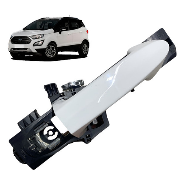 Maçaneta Externa Porta Ecosport 2019/2021 Dianteira Direita Branco Dianteira