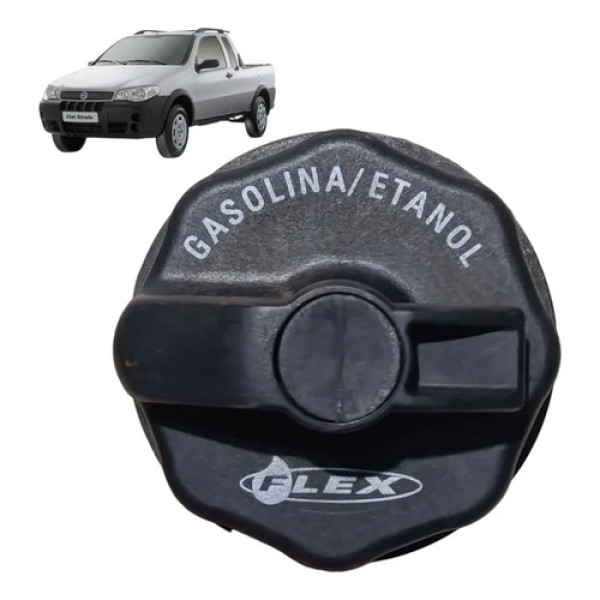 Tampa Tanque Combustível Fiat Palio Siena Strada Stilo Doblo Preto 2015