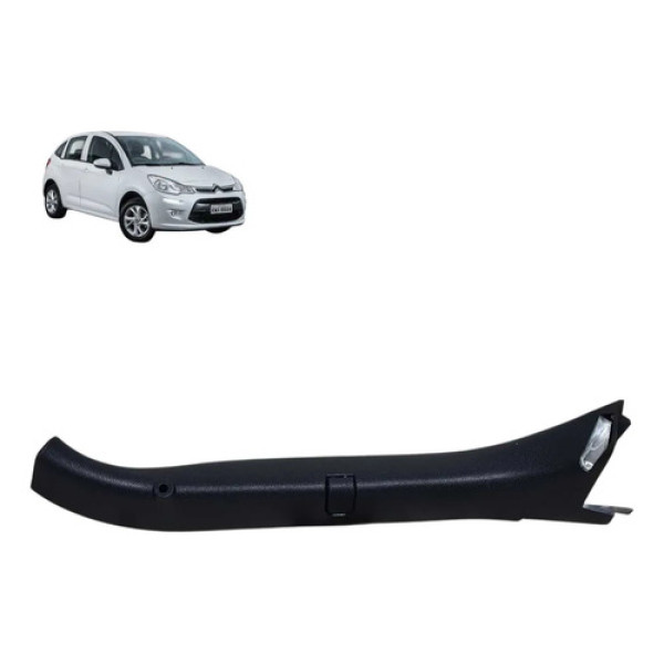 Acabamento Tampa Traseira Citroën C3 2013 2014 2017 Direita Preto