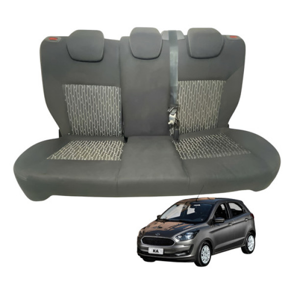 Banco Assento Traseiro Ford Ka Hatch 2017 2018 2019 2020 Cinza-escuro