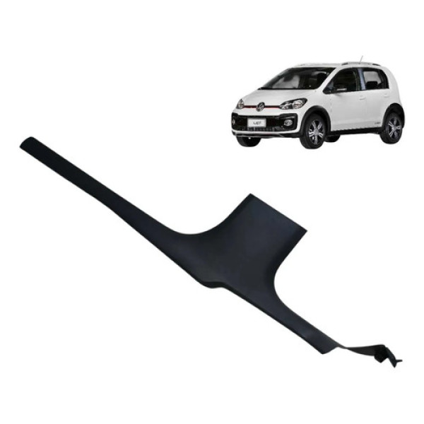 Soleira Interna Vw Up Tsi 2014 2015 2021 Dianteira Direita Cinza-escuro