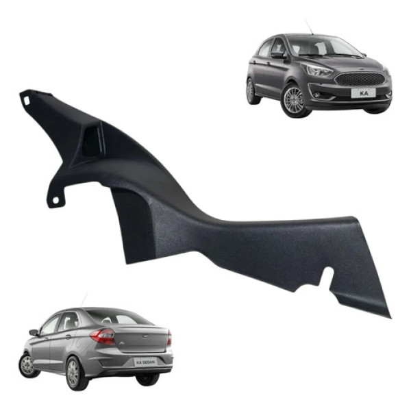 Acabamento Banco Traseiro Ford Ka 2015 2016 / 2021 Direita Cinza-escuro