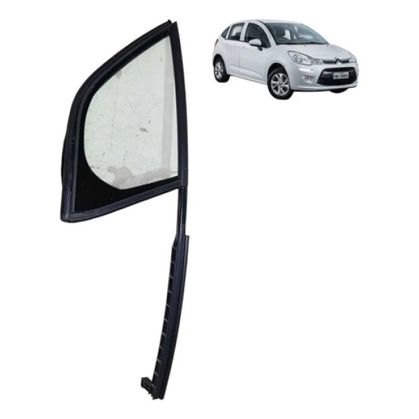Vidro Fixo Citroën C3 2013 2014 2015 2021 Dianteira Esquerda