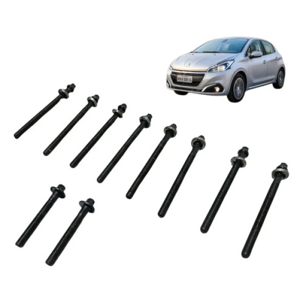 Jogo Parafuso Cabeçote Peugeot 208 Citroën C3 1.2 2016 /2020