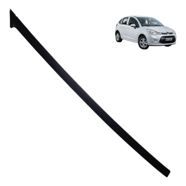 Friso Teto Panorâmico Citroën C3 2013 2014 2015 Direita Preto