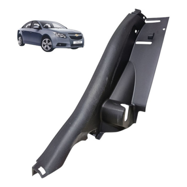 Acabamento Direito Banco Traseiro Cruze Sedan 2012 2013 /16 Preto