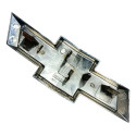 Emblema Grade Chevrolet Celta 2011 2012 2013 Prateado