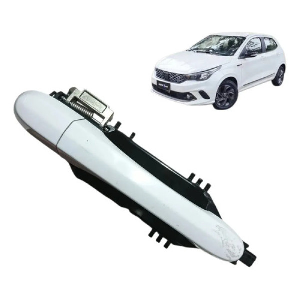 Maçaneta Externa Fiat Argo 2018 2019 / 2025 Traseira Direita Branco Traseira