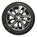 Roda Avulsa Pneu Aro 17 5 Furos Gm Tracker Premier 2021 2023 Diamantada Cinza