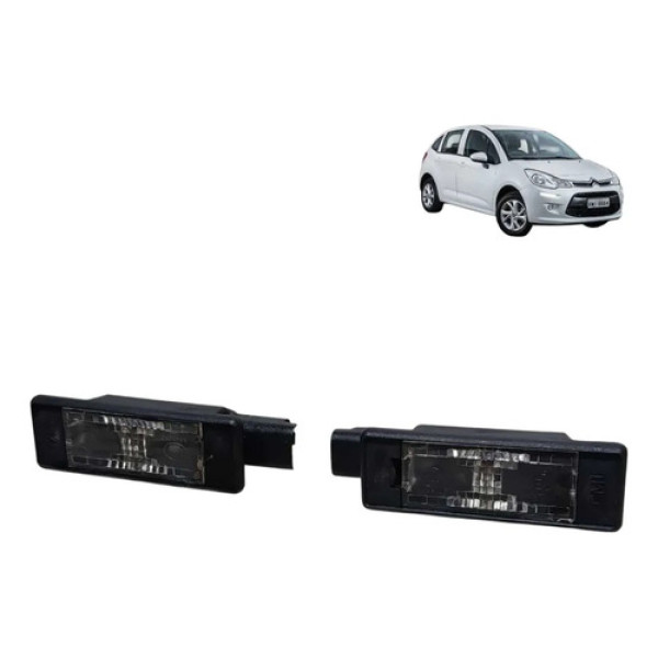 Lanterna Luz Placa Citroën C3 2013 2014 2015 2016 2017 2018