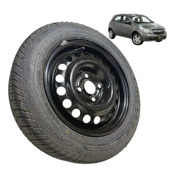 Roda Estepe Aro 14 Ferro Gm Agile 2010 2011 2012 2013 2014 Preto