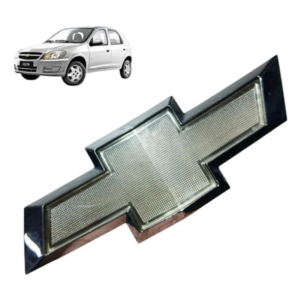 Emblema Grade Chevrolet Celta 2011 2012 2013 Prateado