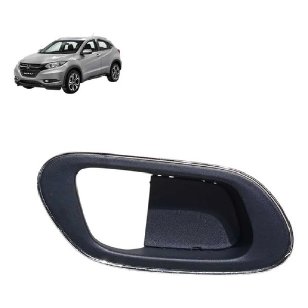 Moldura Maçaneta Interna Hr-v 2016 2021 Dianteira Direita Cinza Dianteira