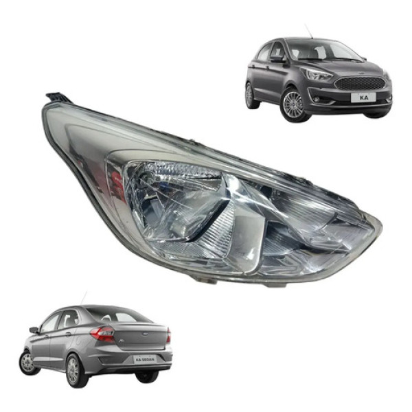 Farol Dianteiro Ford Ka 2018 2019 2020 2021 Direito Direito/passageiro