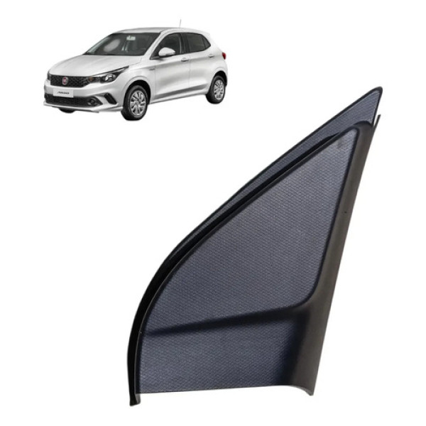 Moldura Interna Retrovisor Argo 2018 2019 2020 2023 Direita Preto