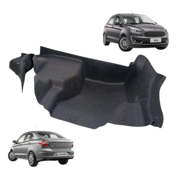 Forro Lateral Porta Malas Ford Ka Sedan 2015 / 2019 Esquerda