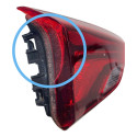 Lanterna Tampa Traseira Onix Plus Esquerda Sem Led Detalhe Esquerdo/motorista Vermelho