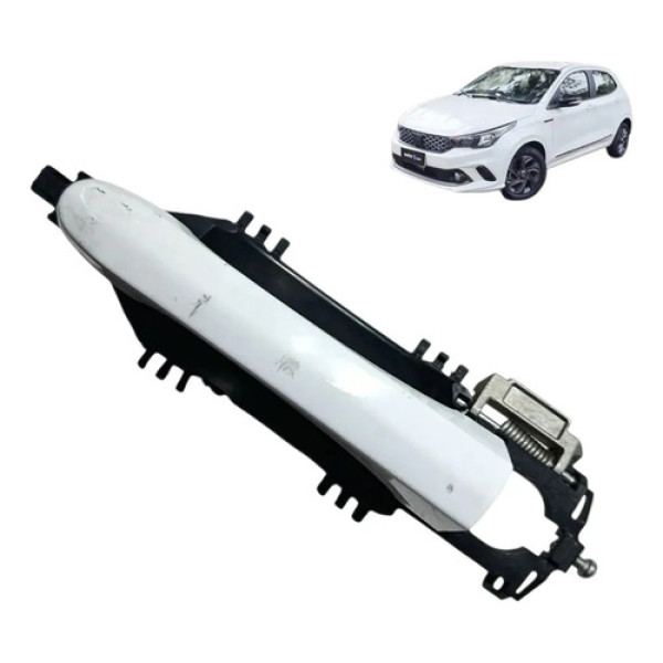 Maçaneta Externa Fiat Argo 2018 / 2025 Dianteira Esquerda Branco Dianteira