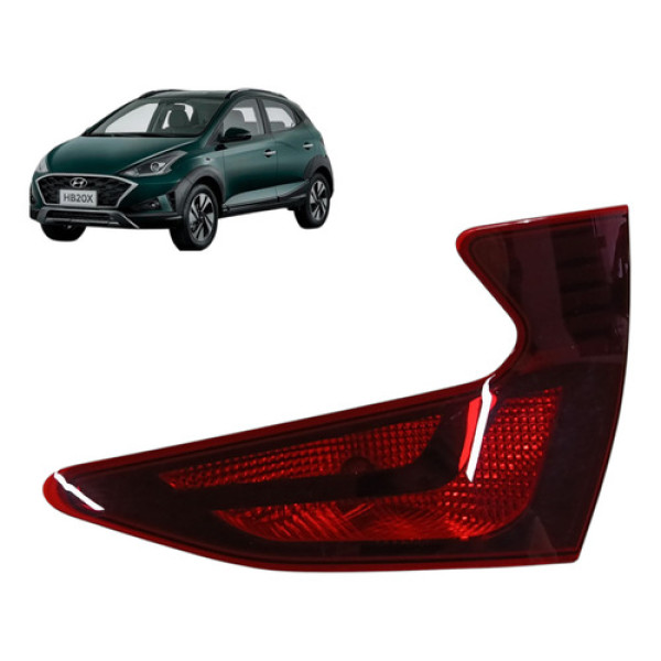 Lanterna Tampa Traseira Direita Hyundai Hb20 Hb20x 2020 2022 Direito/passageiro Vermelho