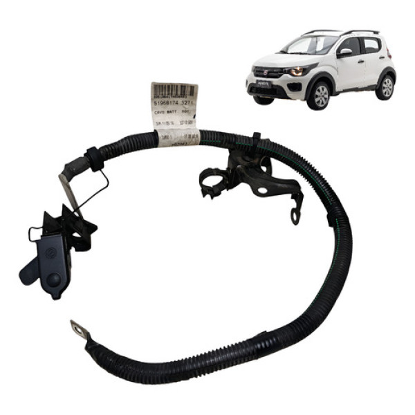 Cabo Elétrico Bateria Alternador Fiat Mobi 2019 1.0 4c