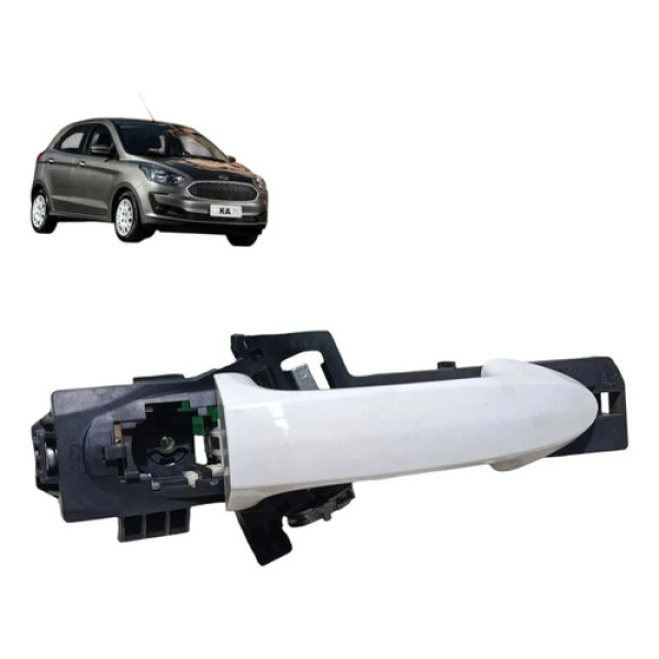 Maçaneta Externa Ford Ka 2015 2016 2019 Dianteira Direita Branco Dianteira