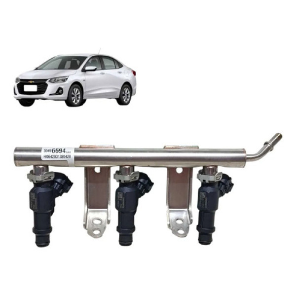 Flauta Bico Injetor Gm Onix Plus 1.0 Turbo 2020 2021 2023