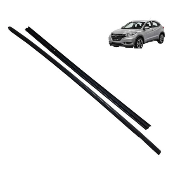 Par Pestana Porta Honda Hr-v 2017 2018 Dianteira Direita Preto