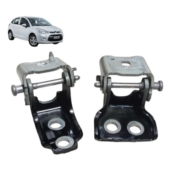 Par Dobradiça Porta Citroën C3 2013 2017 Traseira Esquerda