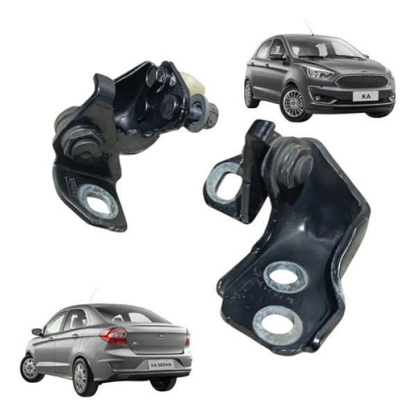 Par Dobradiça Porta Ford Ka 2014 / 2019 Traseira Esquerda
