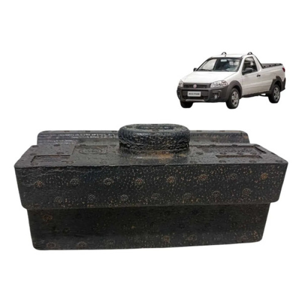 Isopor Batente Para-choque Dianteiro Strada 2015 2016 2024 Preto
