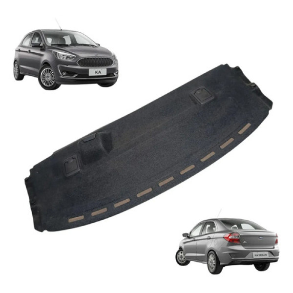 Tampão Traseiro Bagagito Ford Ka Sedan 2015 2016 2017 / 2021 Preto