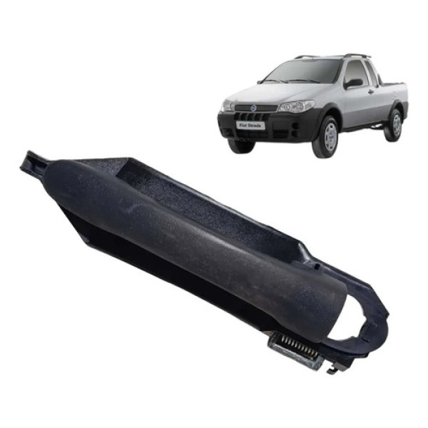 Maçaneta Externa Fiat Strada 2014 2015 2016 Direita Preto Dianteira